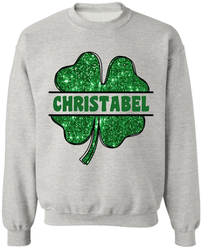 Green Shamrock Gilter - Personalized T-Shirt, Raglan Shirt, St.Patrick’s Day - TS1123