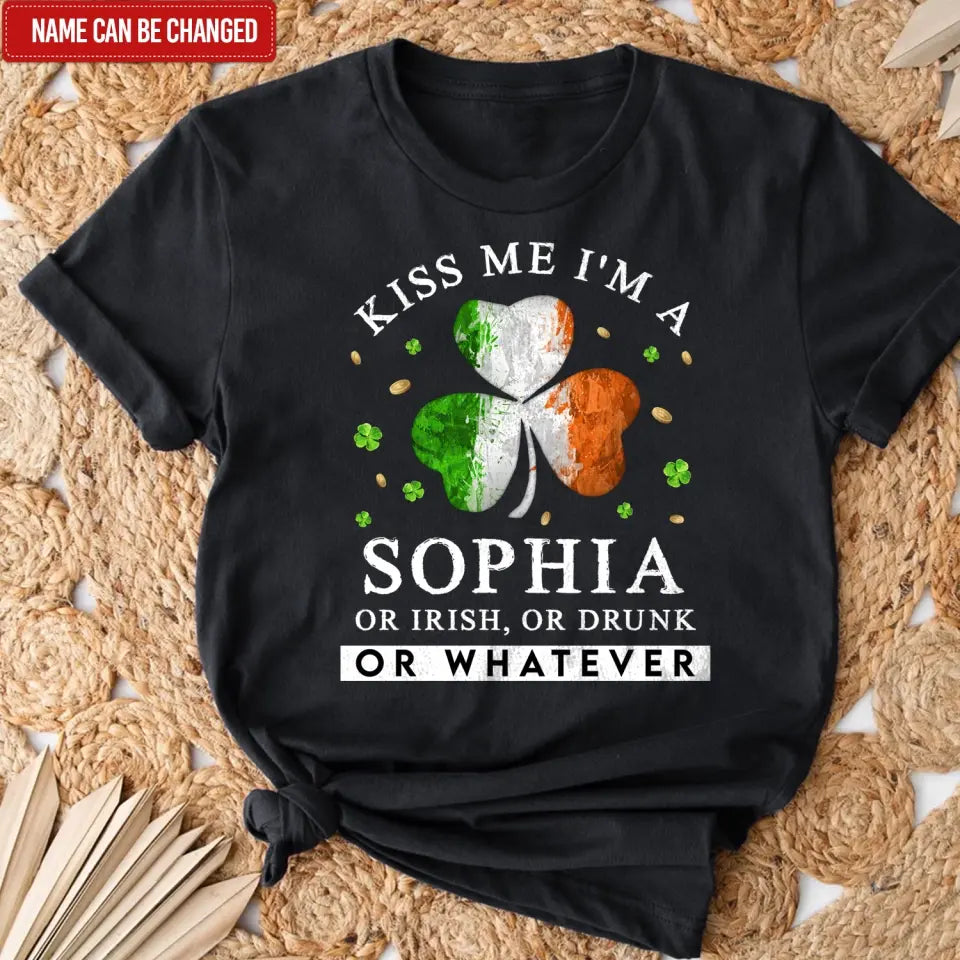 Kiss Me I'm An Irish - Personalized T-Shirt, Happy St Patrick's Day - TS1124