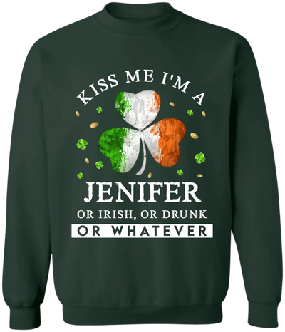 Kiss Me I'm An Irish - Personalized T-Shirt, Happy St Patrick's Day - TS1124
