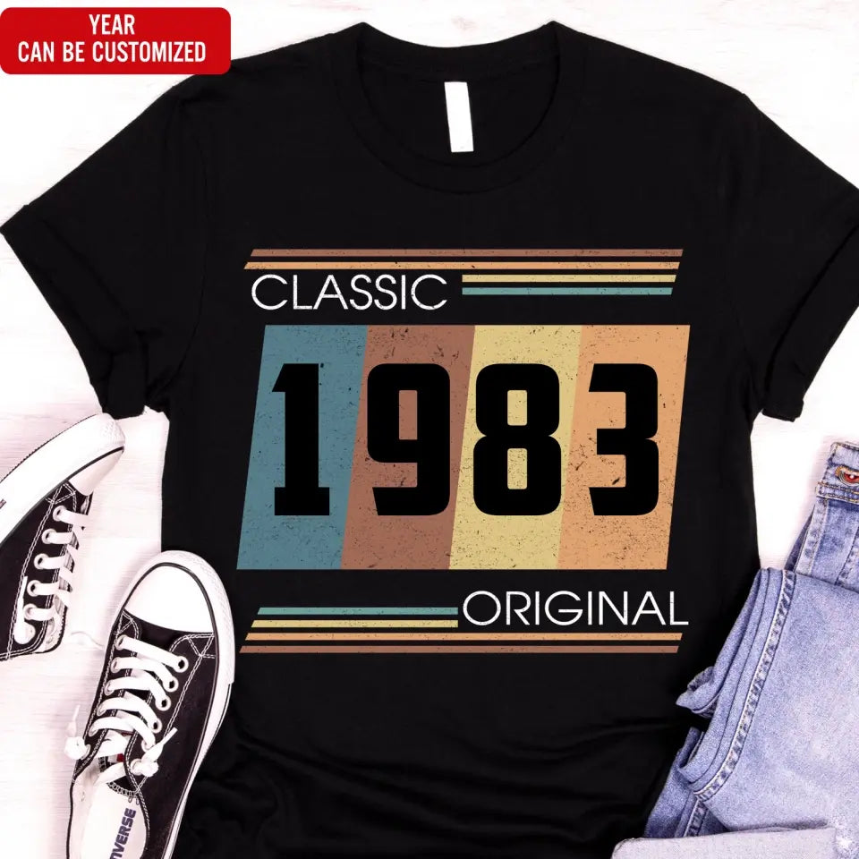 Birthday Retro T-Shirt - Personalized T-Shirt, Custom Birthday Gift, Gift For You, Friends, Family - TS1125