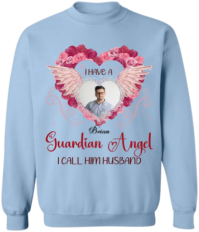 I Have A Guardian Angel - Personalized T-Shirt, Memorial Gift, Sympathy Gift - TS1126