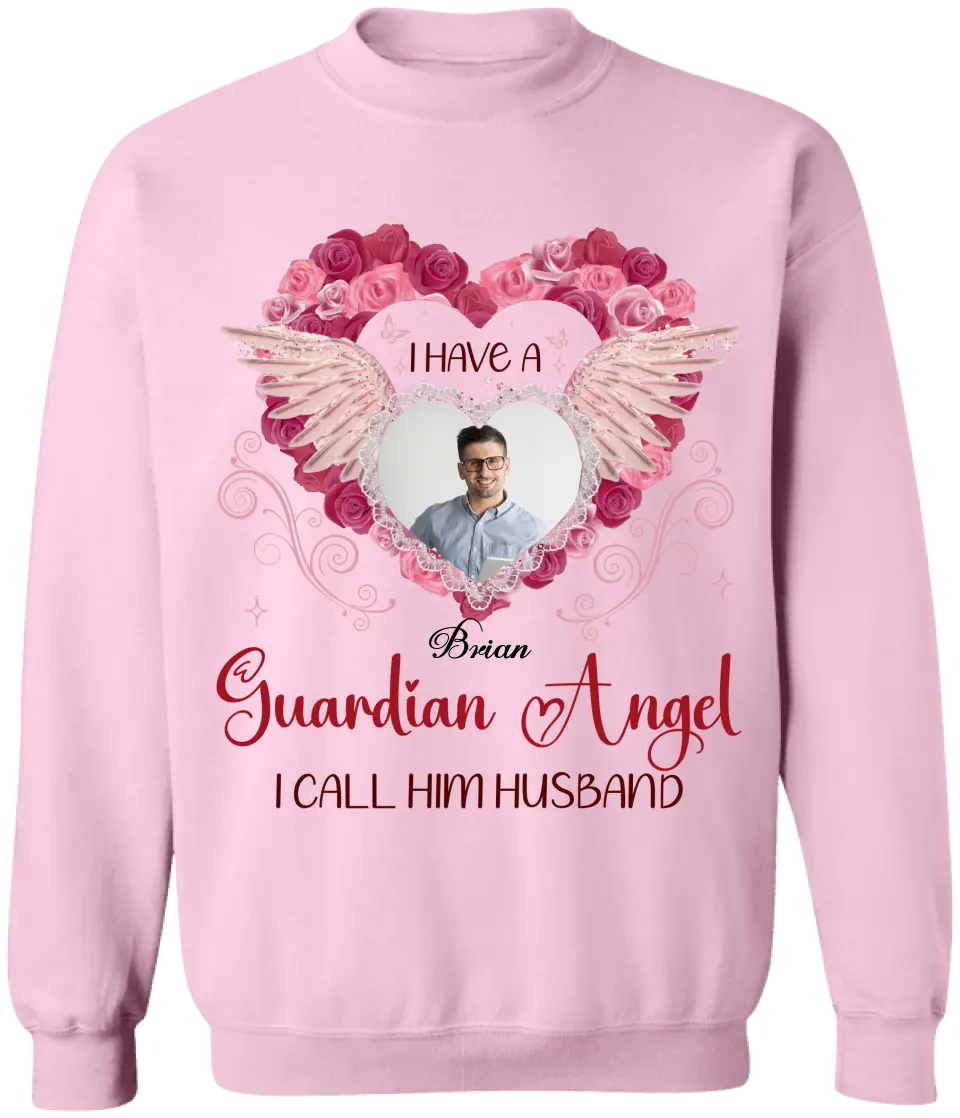 I Have A Guardian Angel - Personalized T-Shirt, Memorial Gift, Sympathy Gift - TS1126