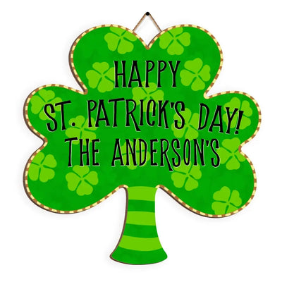 Happy St Patrick's Day - Personalized Wood Sign, Happy Saint Patrick's Day - DS768