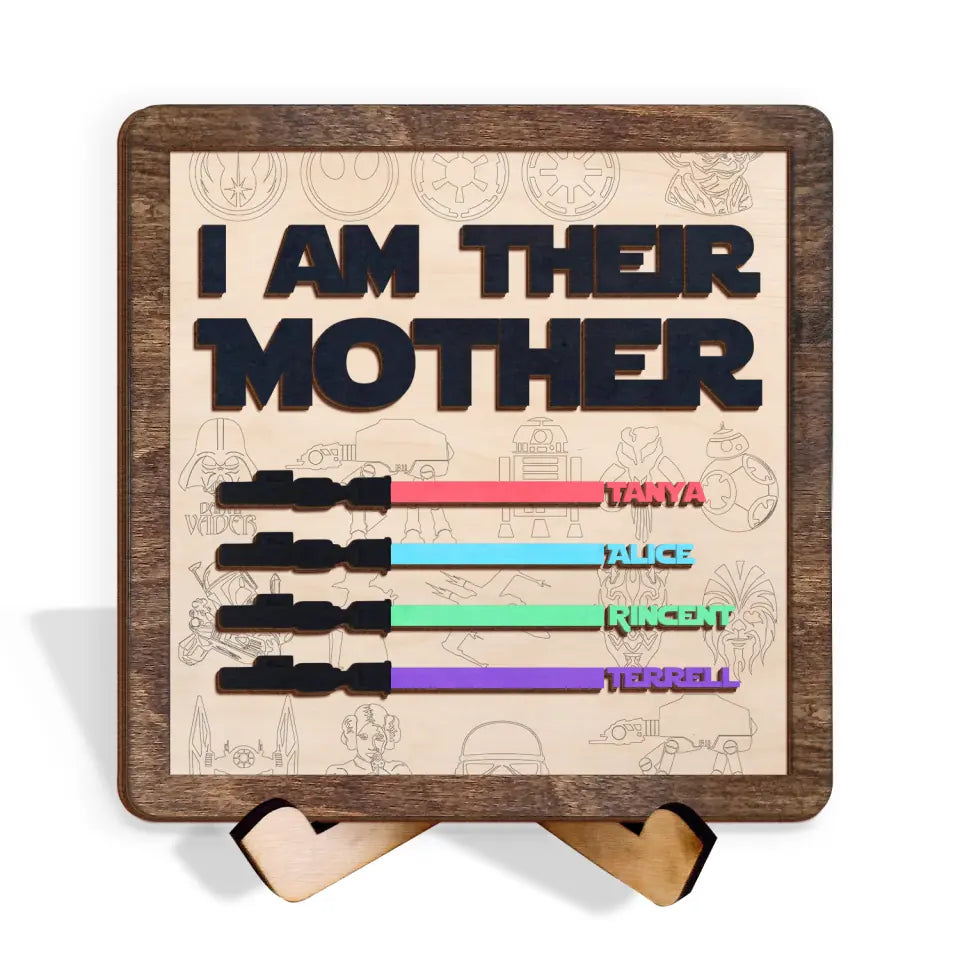 I Am Their Father/Mother - Personalized Sign, Gift For Mother&#39;s Day, Gift For Father&#39;s Day