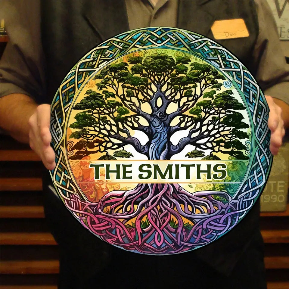 Celtic Tree Sign - Personalized Wooden Sign, Gift For Patrick's Day - DS770