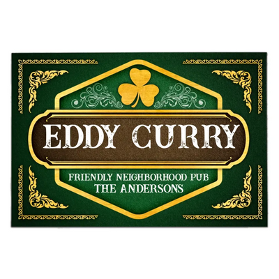 Neighborhood Pub - Personalized Doormat, St. Patrick's Day, Gift For Family - DM273