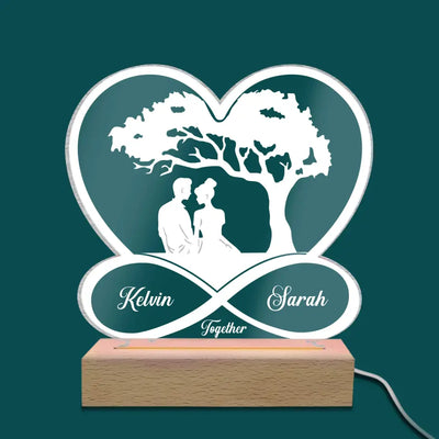 Together Is Our Favourite Place To Be - Personalized Acrylic Night Light - L102