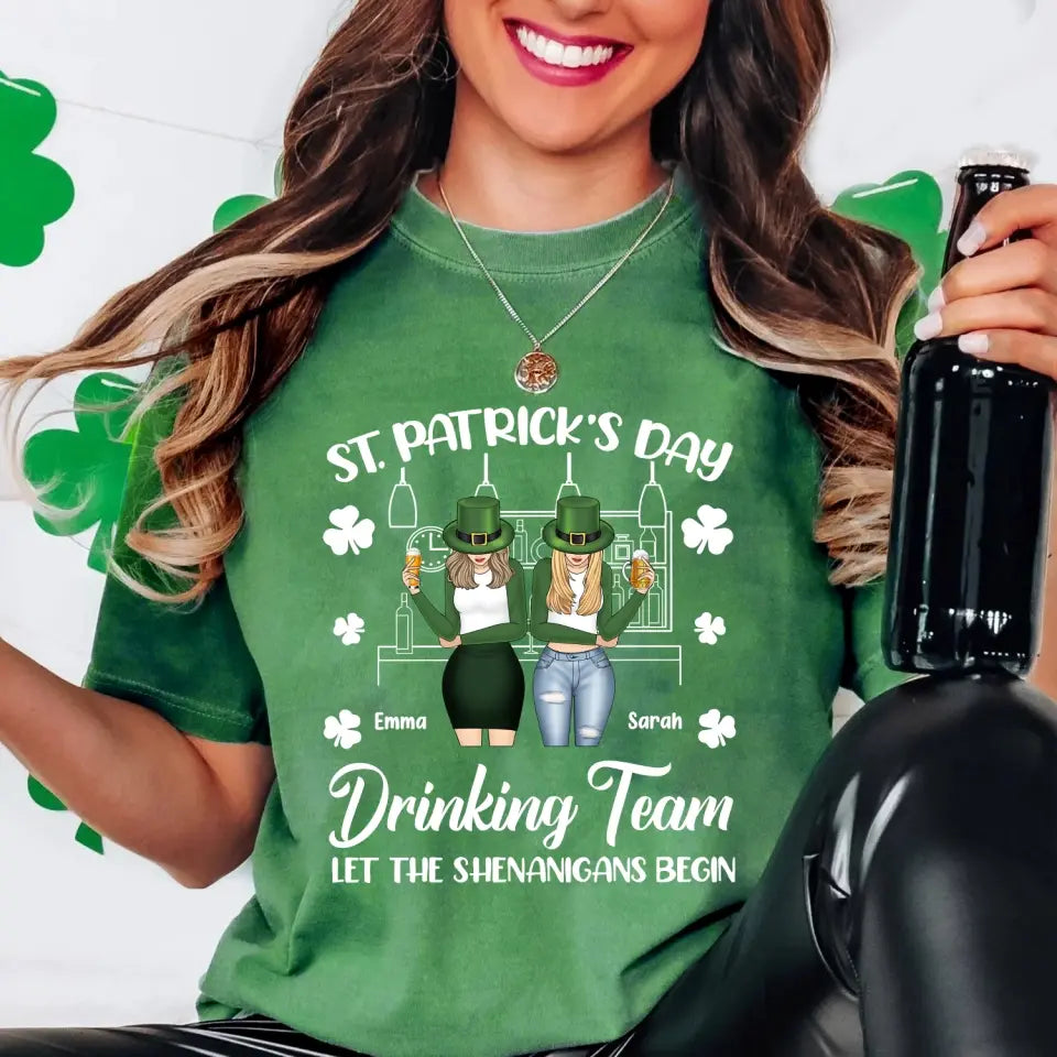 St. Patrick’s Day Drinking Team - Personalized T-Shirt, T-shirt Gift For Patrick's Day - TS1138