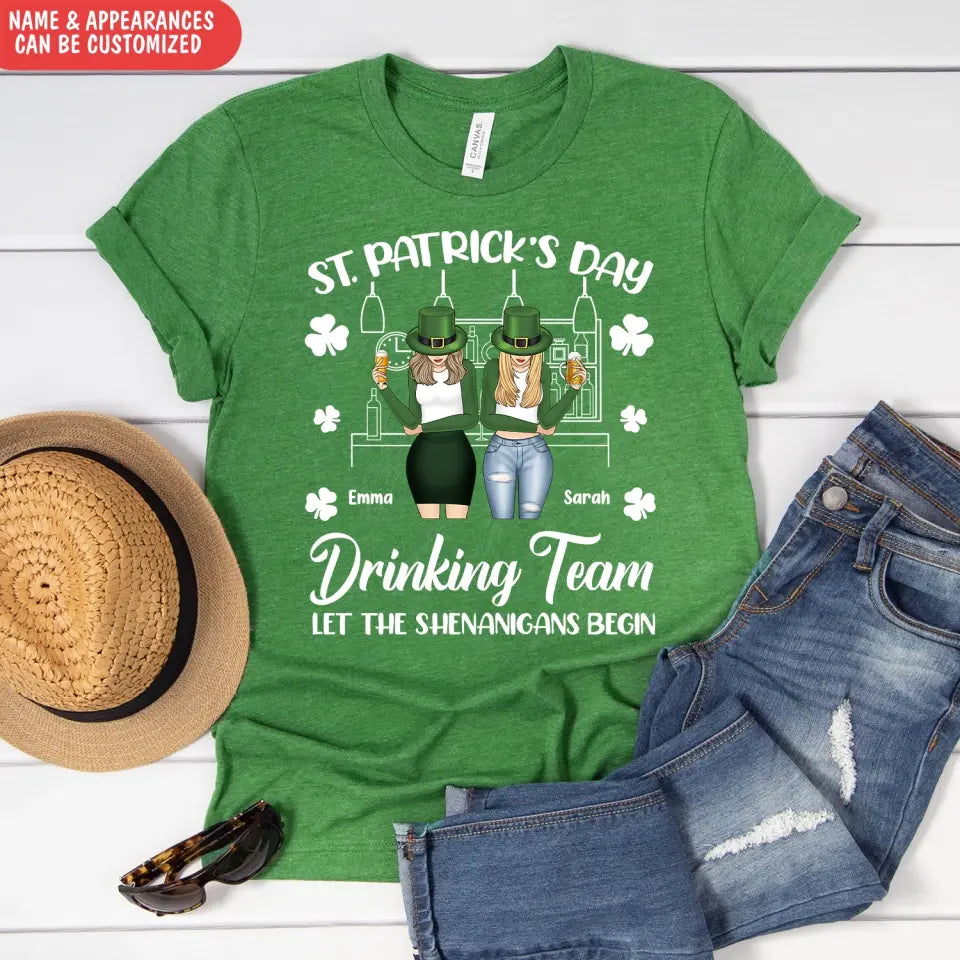 St. Patrick’s Day Drinking Team - Personalized T-Shirt, T-shirt Gift For Patrick's Day - TS1138