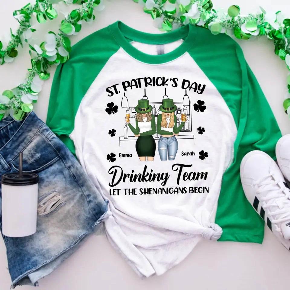 St. Patrick’s Day Drinking Team - Personalized T-Shirt, T-shirt Gift For Patrick's Day - TS1138