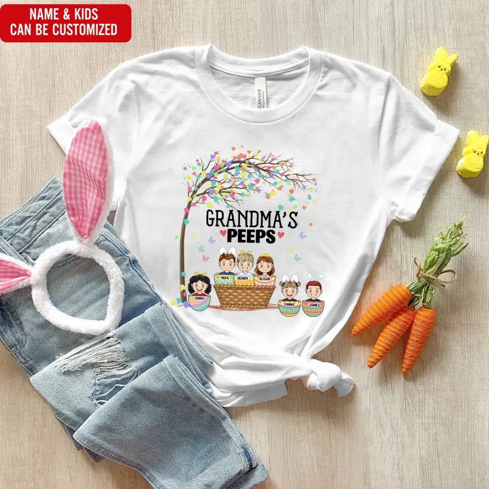 Grandma’s Peeps - Personalized T-shirt, Gift For Easter Day - TS1140