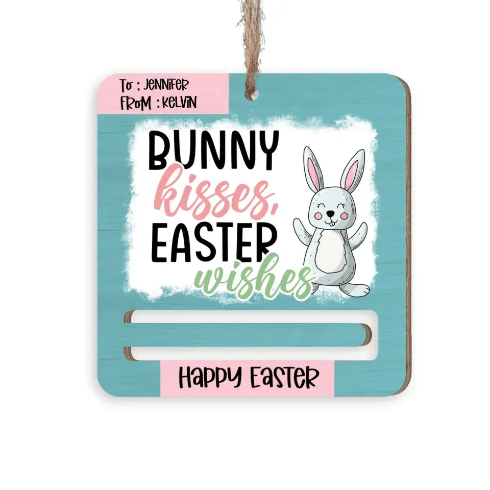 Easter Money Holder, Easter Basket Stuffer - Personalized Money Holder, Happy Easter, Gift For Kids - ORN352