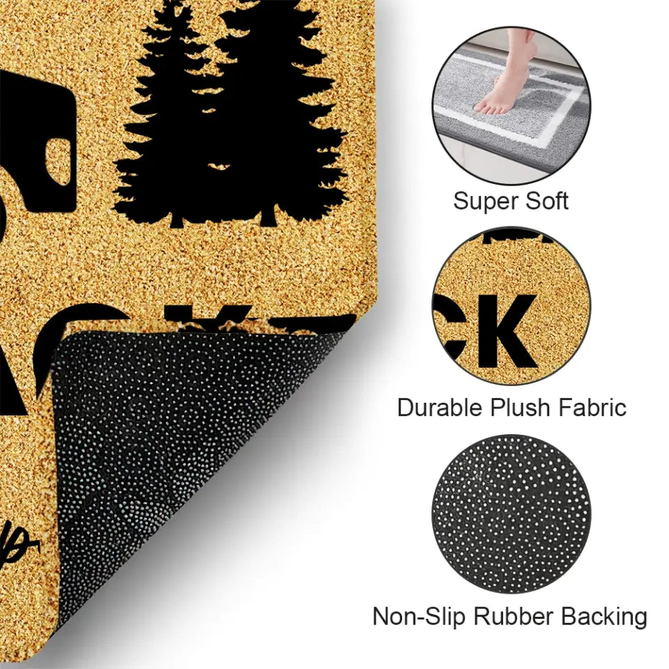 Home Is Where You Park It - Personalized Doormat, Gift For Camping Lover - DM274