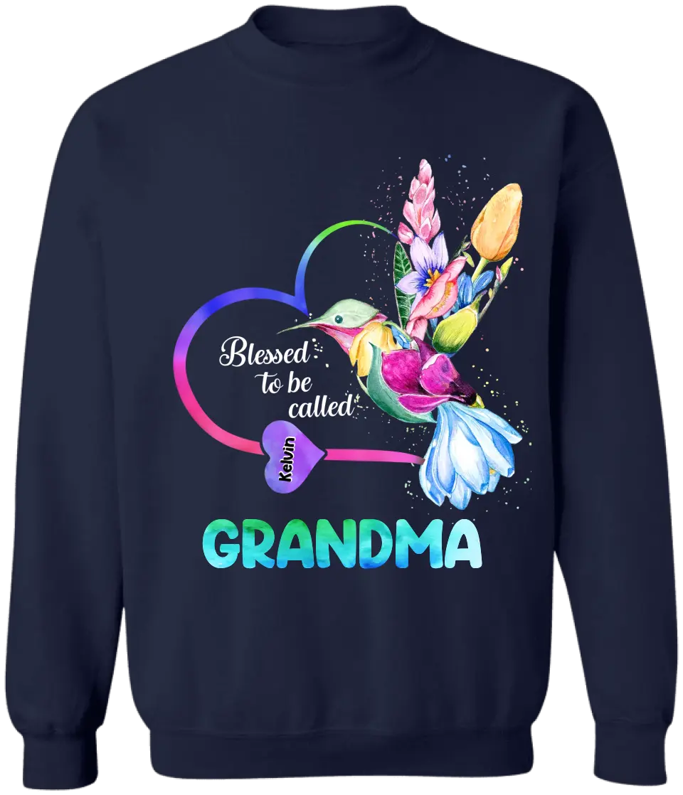 Blessed To Be Called Grandma - Personalized T-Shirt, Gift For Mom, Gift For Grandma - TS1143