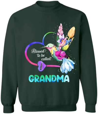 Blessed To Be Called Grandma - Personalized T-Shirt, Gift For Mom, Gift For Grandma - TS1143