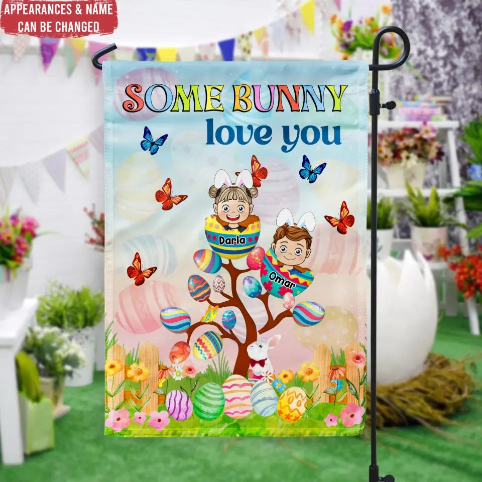 Some Bunny Love You - Personalized Garden Flag, Gift For Easter Day - GF171