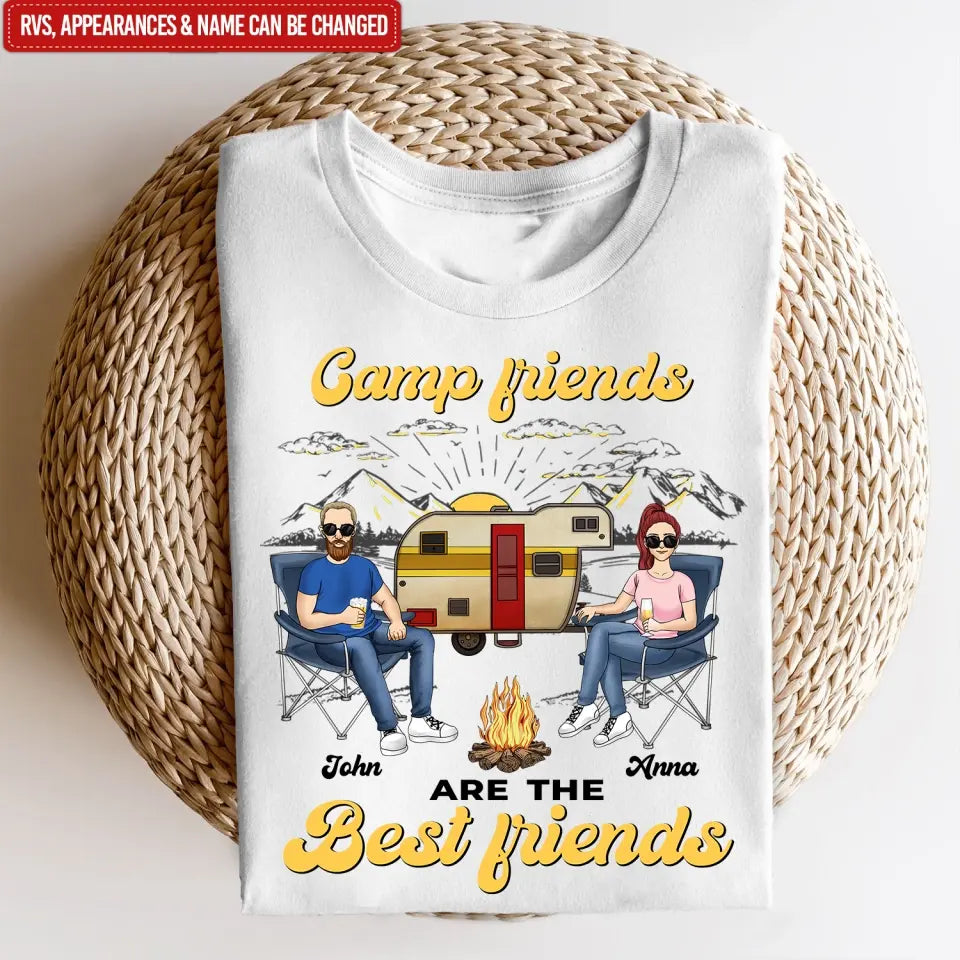 Camp Friends Are The Best Friends - Personalized T-Shirt, Gift For Camping Lover - TS1144