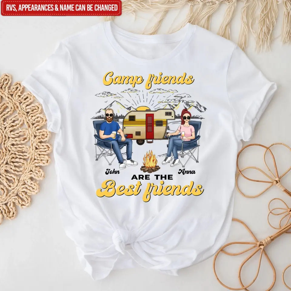 Camp Friends Are The Best Friends - Personalized T-Shirt, Gift For Camping Lover - TS1144