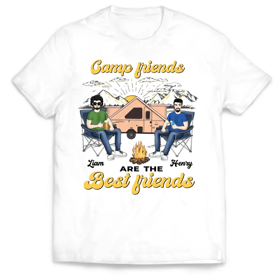 Camp Friends Are The Best Friends - Personalized T-Shirt, Gift For Camping Lover - TS1144