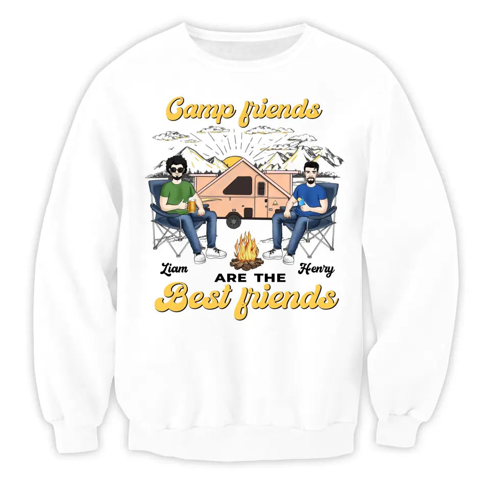 Camp Friends Are The Best Friends - Personalized T-Shirt, Gift For Camping Lover - TS1144