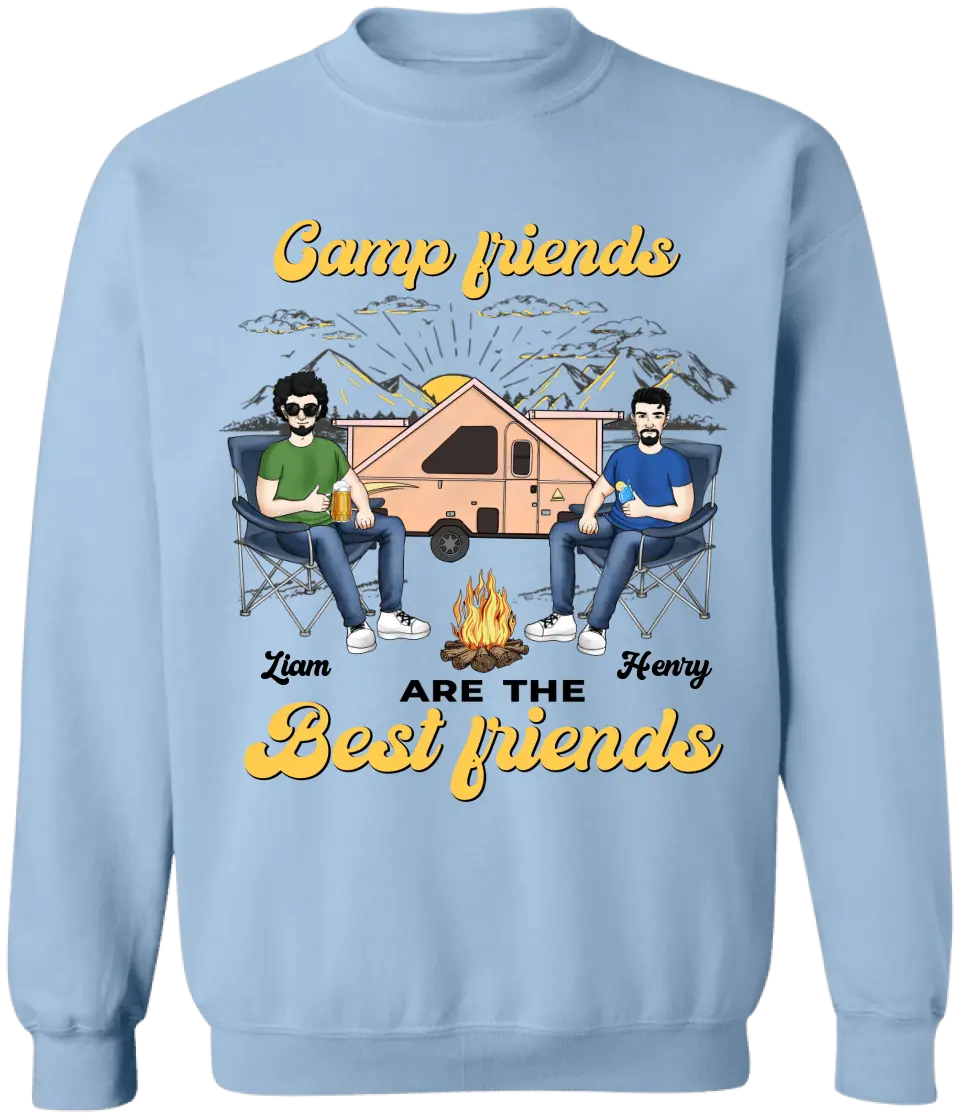 Camp Friends Are The Best Friends - Personalized T-Shirt, Gift For Camping Lover - TS1144
