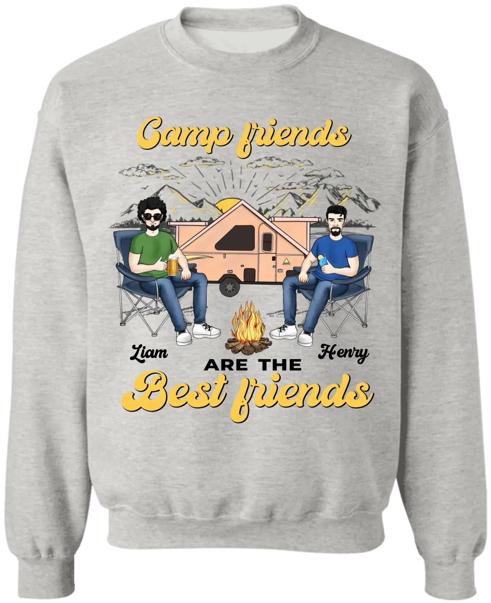 Camp Friends Are The Best Friends - Personalized T-Shirt, Gift For Camping Lover - TS1144