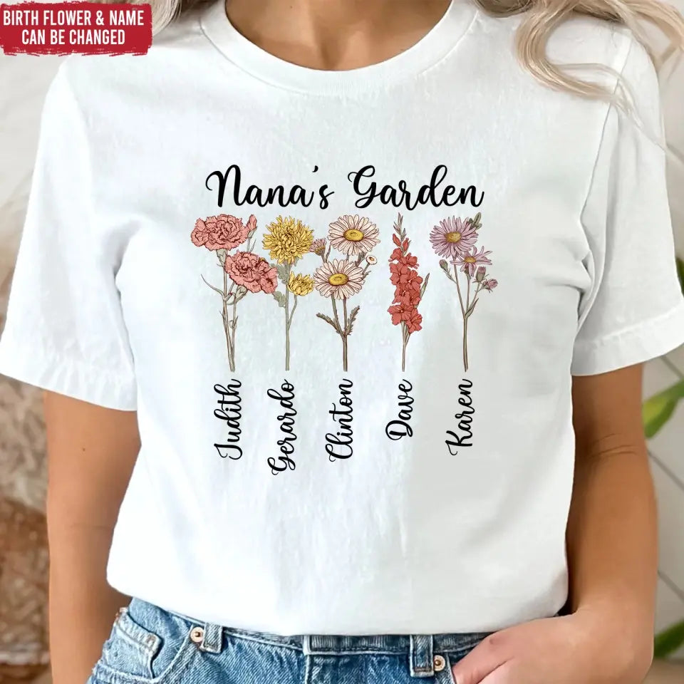 Grandma's Garden - Personalized T-Shirt, Happy Mother's Day, Mom's Gift - TS1146