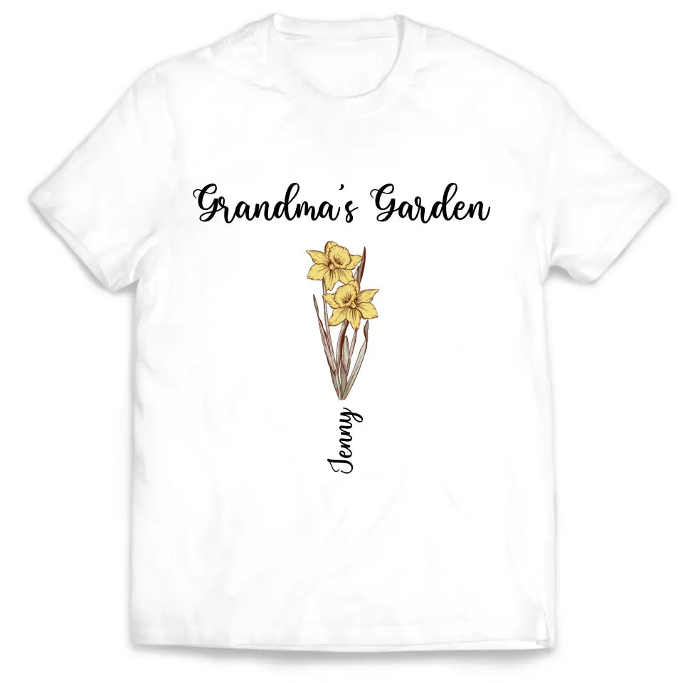 Grandma&#39;s Garden - Personalized T-Shirt, Happy Mother&#39;s Day, Mom&#39;s Gift - TS1146