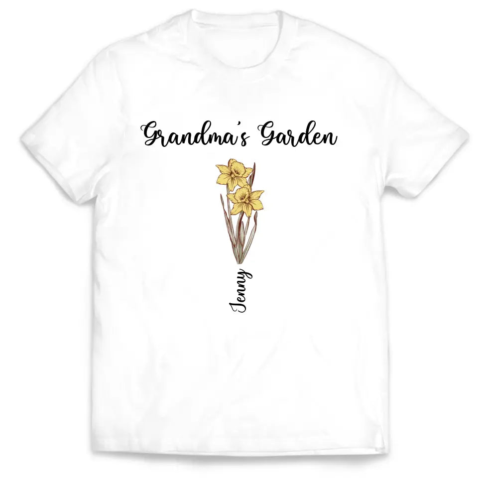 Grandma's Garden - Personalized T-Shirt, Happy Mother's Day, Mom's Gift - TS1146