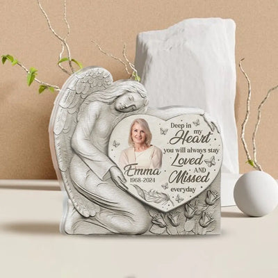 Deep In My Heart You Will Always Stay Loved And Missed Everyday  - Personalized Acrylic Plaque - AP29
