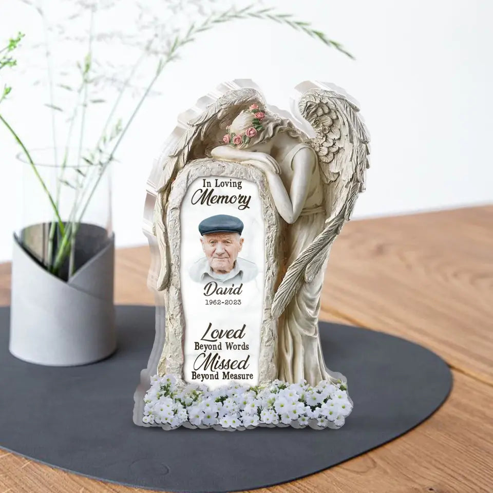 Loved Beyond Words Missed Beyond Measure - Personalized Garden Stake, Sympathy Gift, Memorial Gift for Loss Of Loved One - PS61