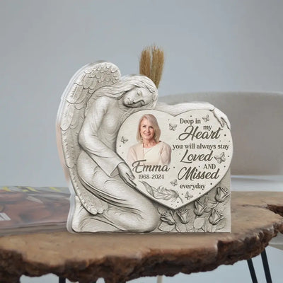 Deep In My Heart You Will Always Stay Loved And Missed Everyday  - Personalized Acrylic Plaque - AP29