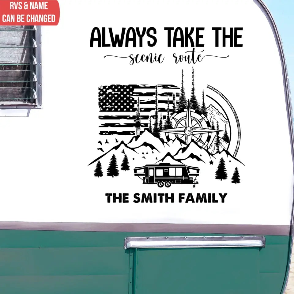 Making Memories One Campsite At A Time - Personalized Decal, Gift For Camping Lovers, Camping Gift - PCD115