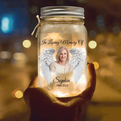 The Light Remains There Some Who Bring A Light - Personalized Mason Jar Light, In Loving Memory Of, Sympathy Gift - MJL13