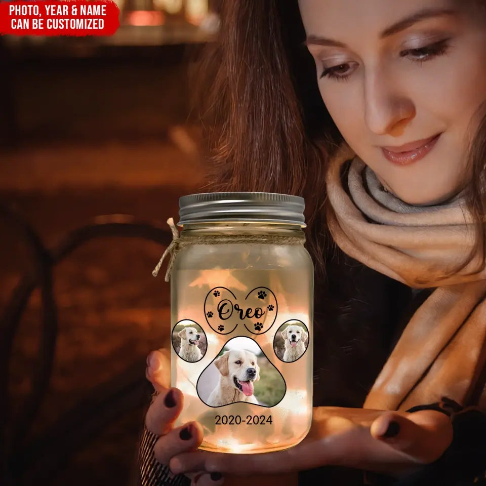 You Have Left My Life But You Will Never Leave My Heart - Personalized Mason Jar Light - MJL14