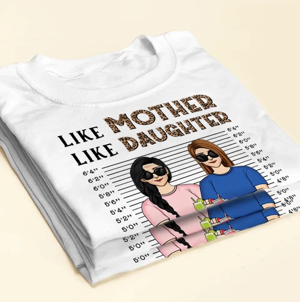 Like Mother Like Daughter Oh Crap - Personalized T-Shirt - TS676