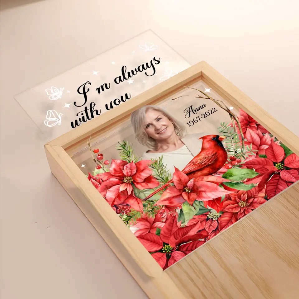 I’m Alway With You - Personalized Frame Light Box, Gift For Remembrance - FLB04