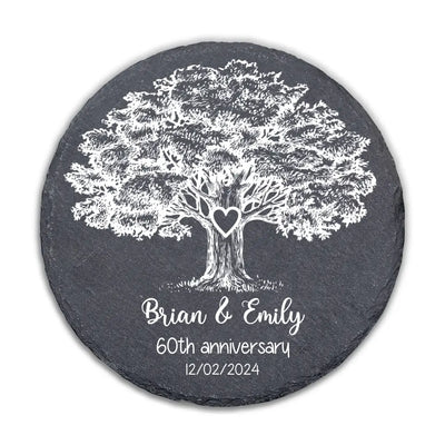 Custom Name Anniversary Gift - Personalized Stone, Anniversary Gift, Gift For Couple - MS71