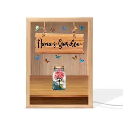 Grandma's Garden - Personalized Frame Light Box, Gift for Grandma/Nana/GiGi - FLB08