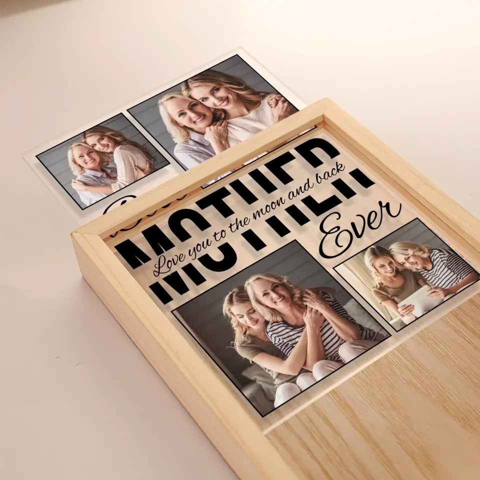 Best Mom Ever - Personalized Frame Light Box, Gift For Mom, Mother's Day Gift - FLB09
