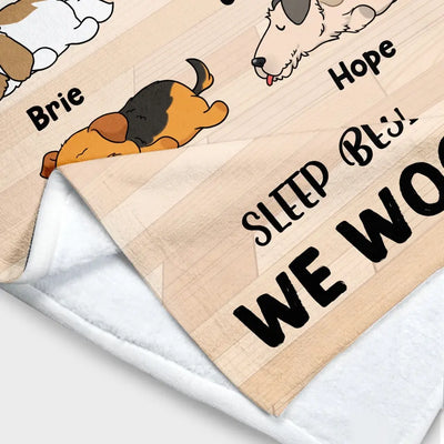 Thanks For Letting Us Sleep Beside You - Personalized Blanket, Gift For Mother's Day - BL53