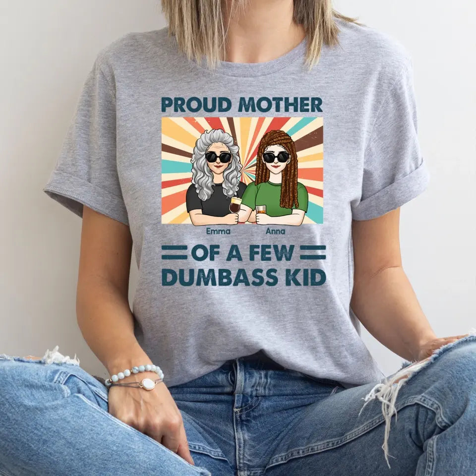 Pround Gramma/Mother Of A Few Kids - Personalized T-Shirt, Mother's Day/Birthday Gift For Her - TS1156