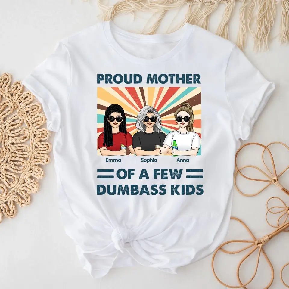 Pround Gramma/Mother Of A Few Kids - Personalized T-Shirt, Mother's Day/Birthday Gift For Her - TS1156