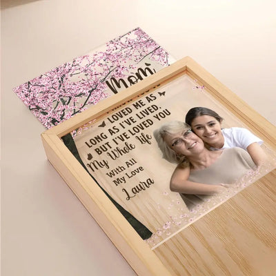 I Know You’ve Loved Me As Long As I’ve Lived, But I’ve Loved You My Whole Life - Personalized Frame Light Box - FLB11