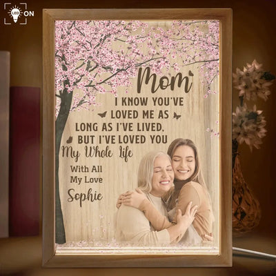 I Know You’ve Loved Me As Long As I’ve Lived, But I’ve Loved You My Whole Life - Personalized Frame Light Box - FLB11