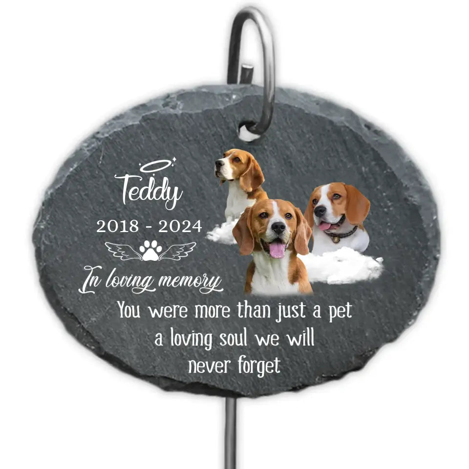 You Were More Than Just A Pet - Personalized Garden Slate, Memorial Gift For Pet Lovers - GS82