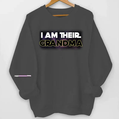 I Am Their Mother/Grandma - Personalized Sleeve Print Sweatshirt, Gift For Family, Mother's Day, Birthday Gift For Her - SW02