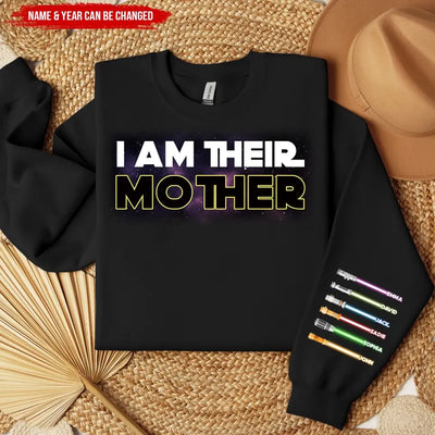 I Am Their Mother/Grandma - Personalized Sleeve Print Sweatshirt, Gift For Family, Mother's Day, Birthday Gift For Her - SW02