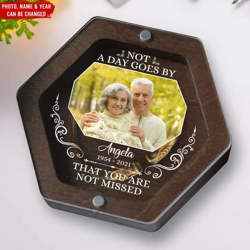 Not A Day Goes By That You Are Not Missed - Personalized Memorial Box - MB02