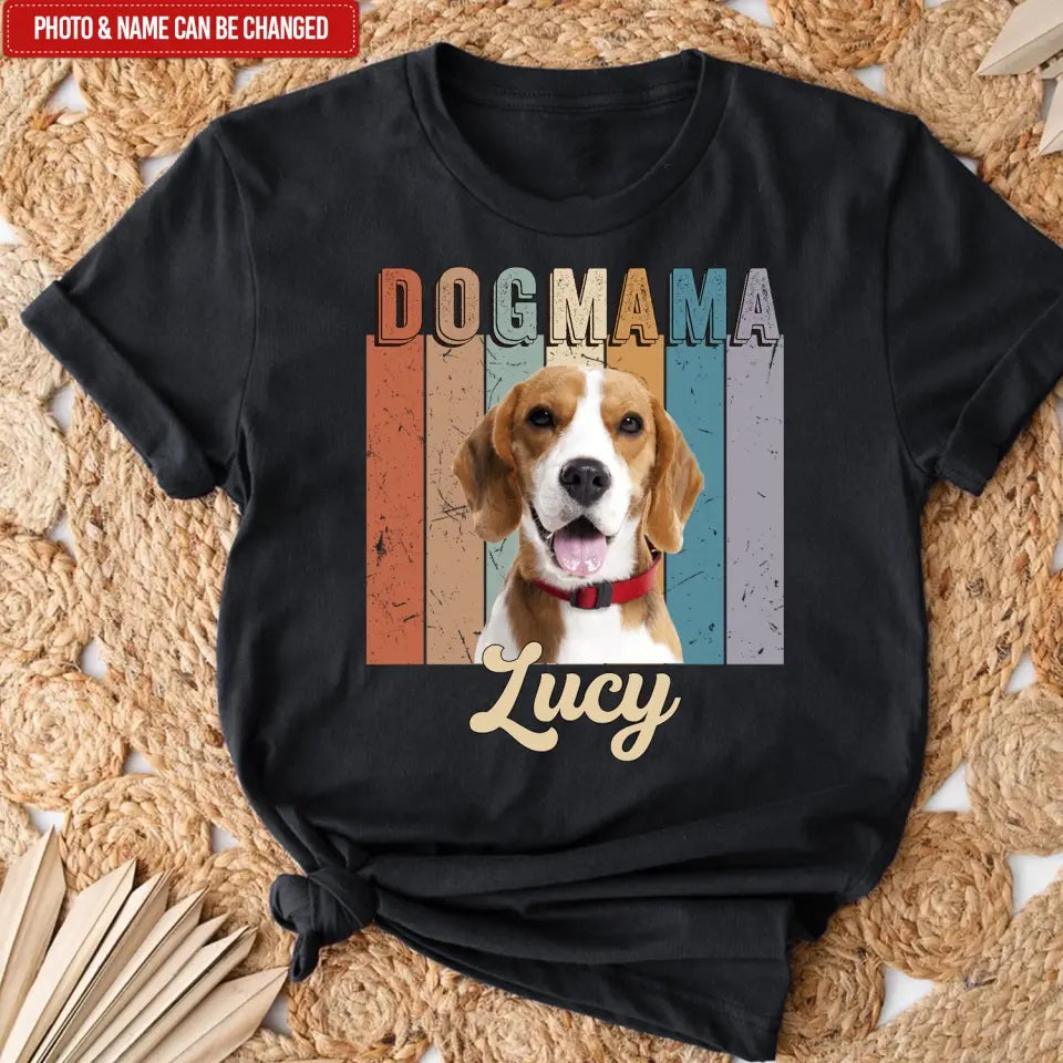 Dog Mom Love Her Baby - Personalized T-Shirt, Gift For Dog Mom, Dog Lovers, Custom Dog Photo - TS1162